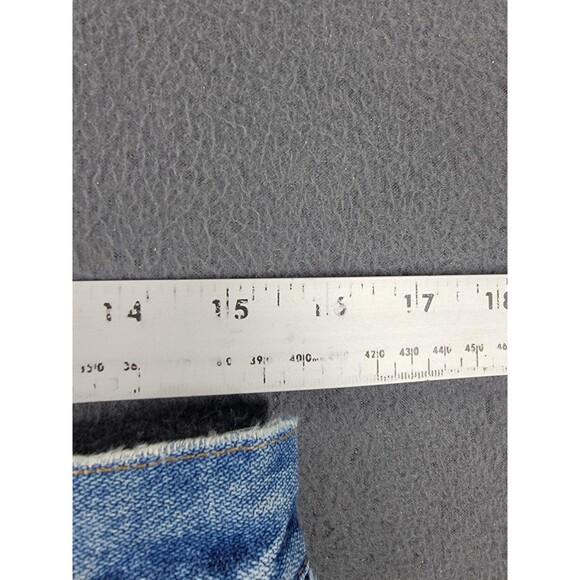 Vintage Wrangler Jeans Mens 34x31 Straight Leg USA Made Distressed Denim 90s - Picture 6 of 14